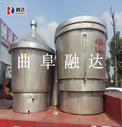 供应重庆万州500斤小型稻米酒酿酒设备价格 分体式甑锅吊锅冷却器